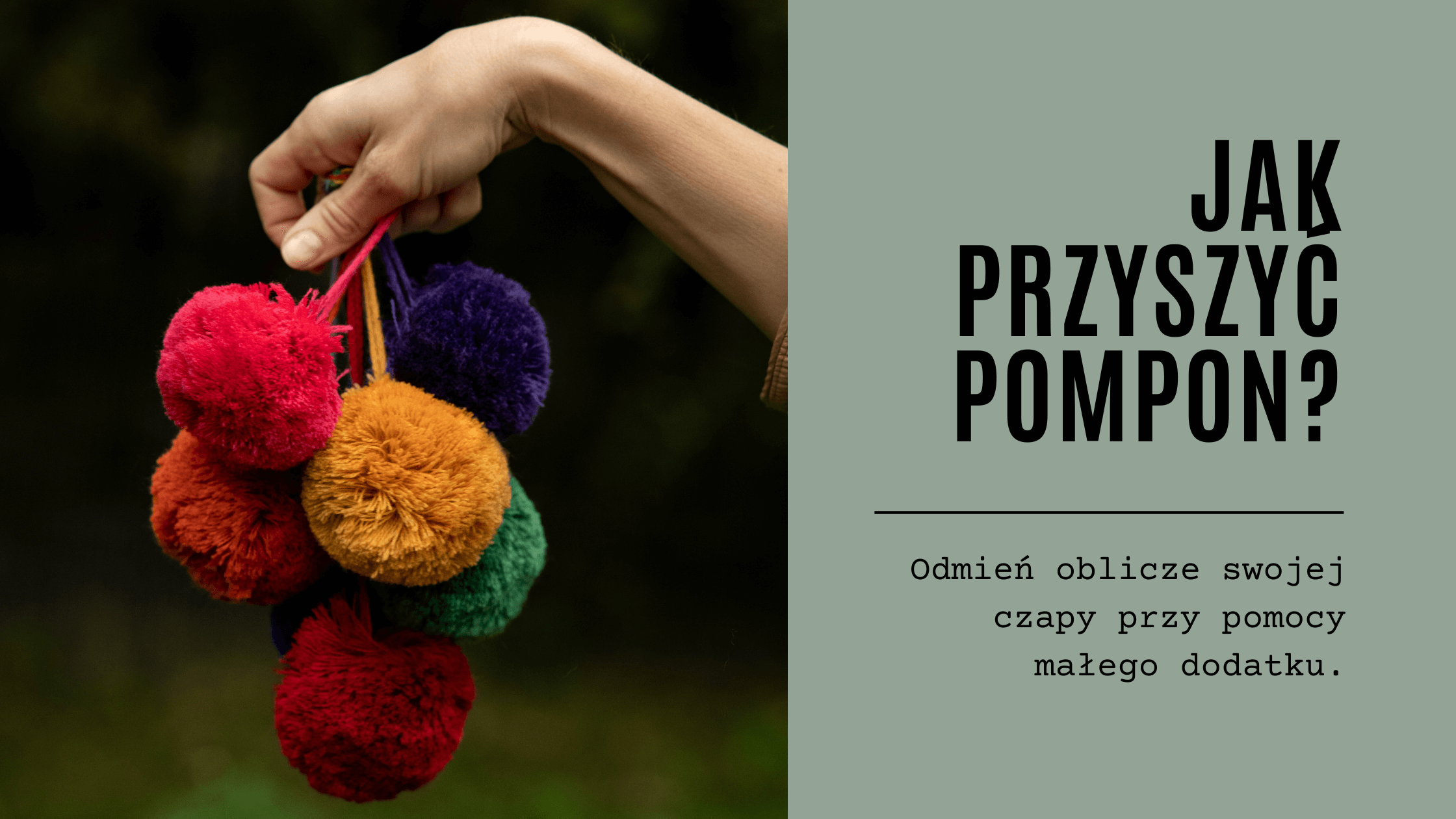DIY - Jak przyszyć do czapki wełniany pompon?