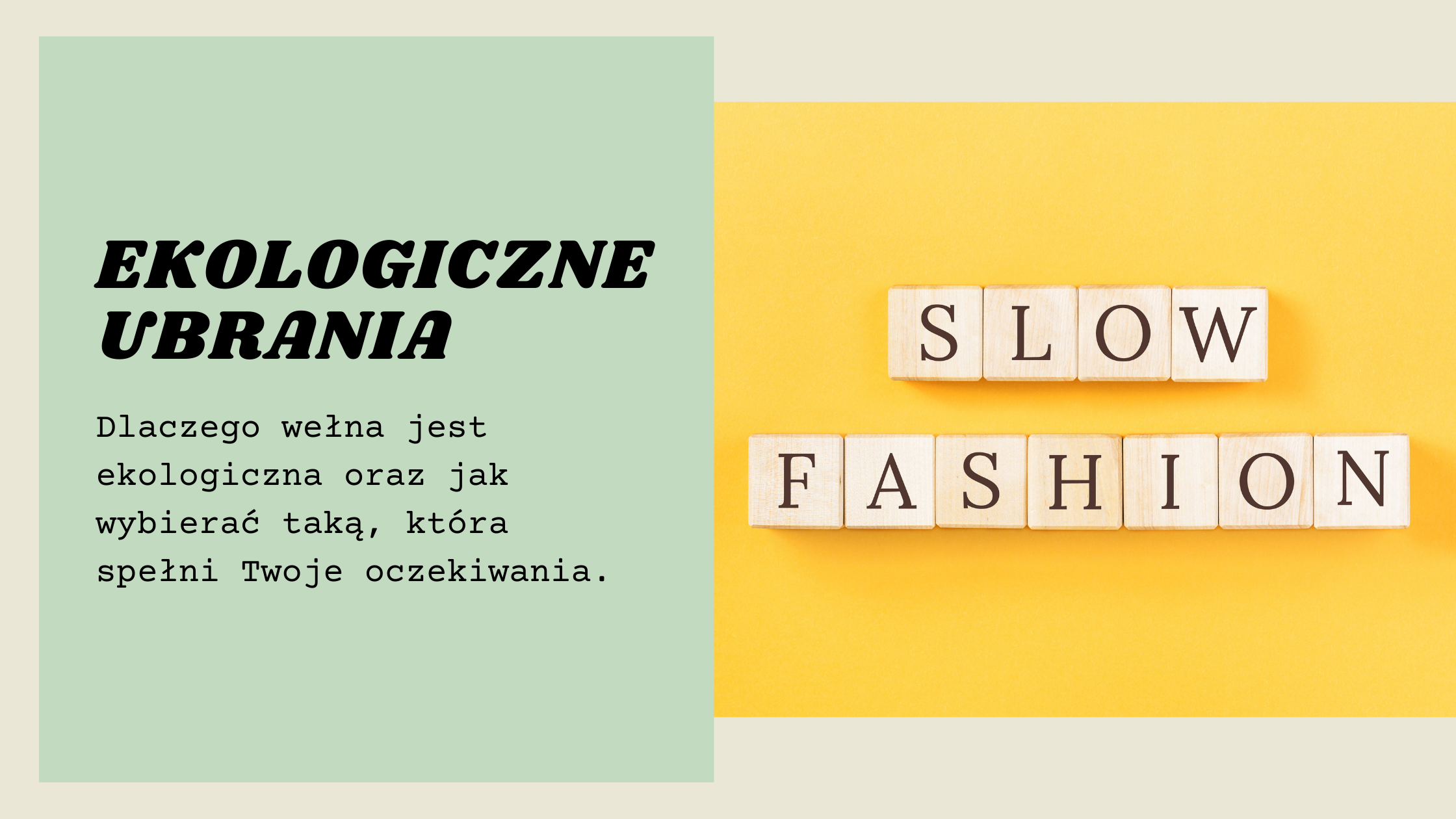 Ekologiczne ubrania - co to jest tak właściwie?