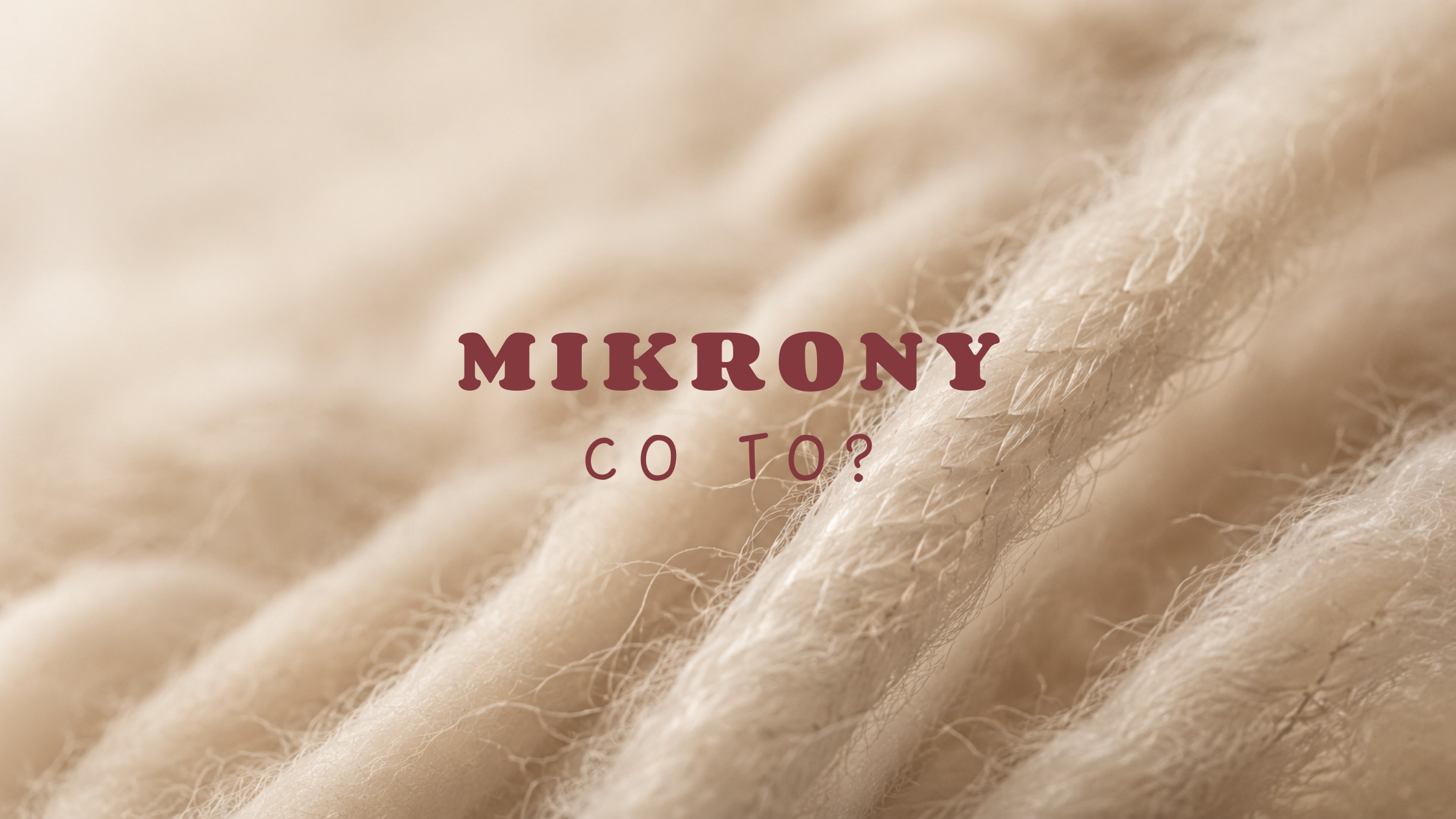 Co to są mikrony i dlaczego są ważne w wełnie merino?